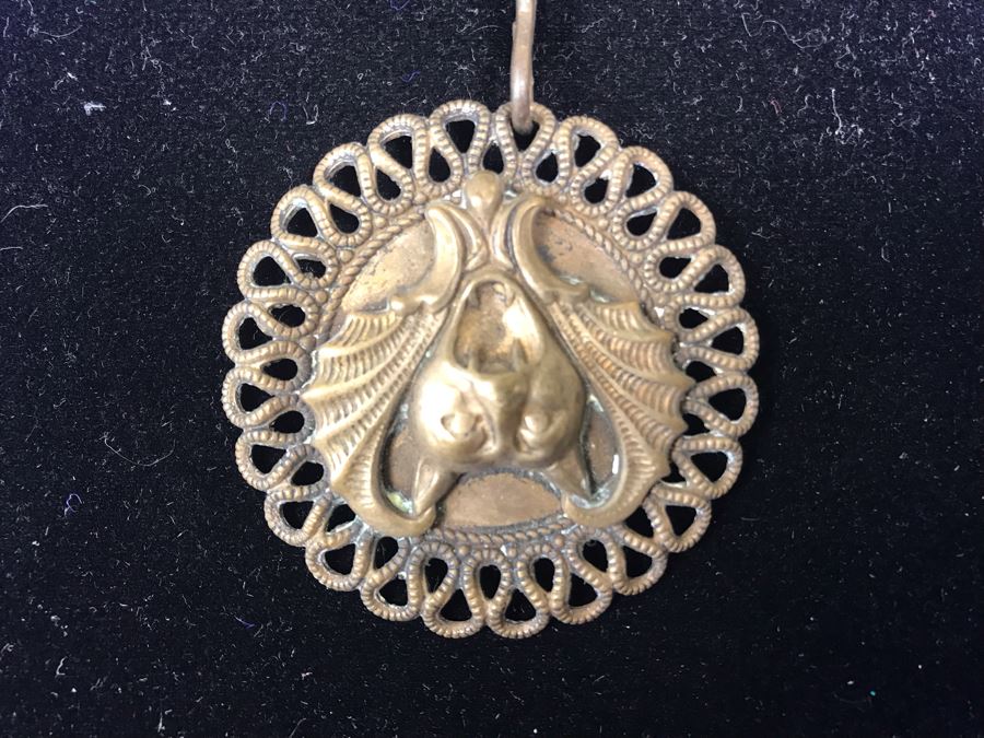 Vintage Bat Pendant Necklace [Photo 2]