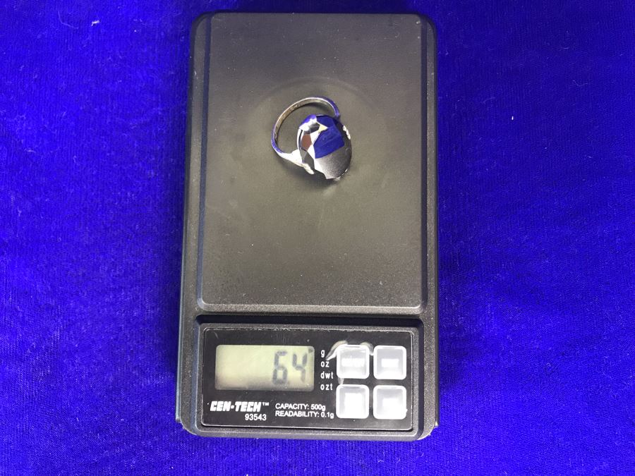 Vintage Signed Sterling Silver Ring 6.4g Size 7.5 [Photo 7]