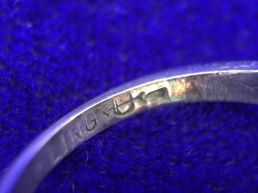 Vintage Signed Sterling Silver Ring 6.4g Size 7.5 [Photo 10]