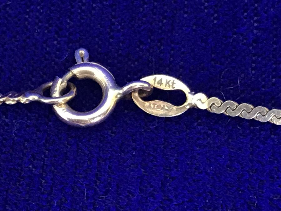 14K Gold Made In Italy Triple-Strand 14' Necklace 5.1g [Photo 4]