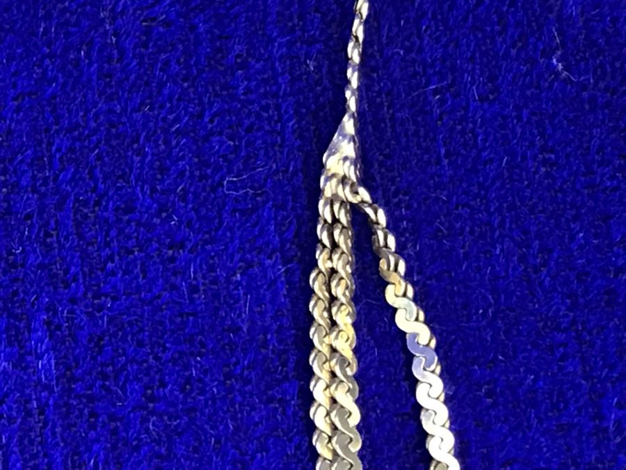 14K Gold Made In Italy Triple-Strand 14' Necklace 5.1g [Photo 7]