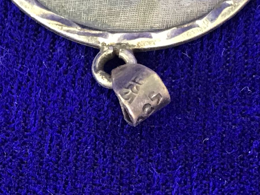 Vintage Sterling Silver Mexican Signed Pendant Necklace 8.6g [Photo 8]