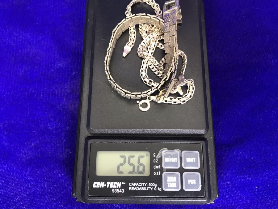 (3) Sterling Silver Bracelets 25.6g TW [Photo 2]