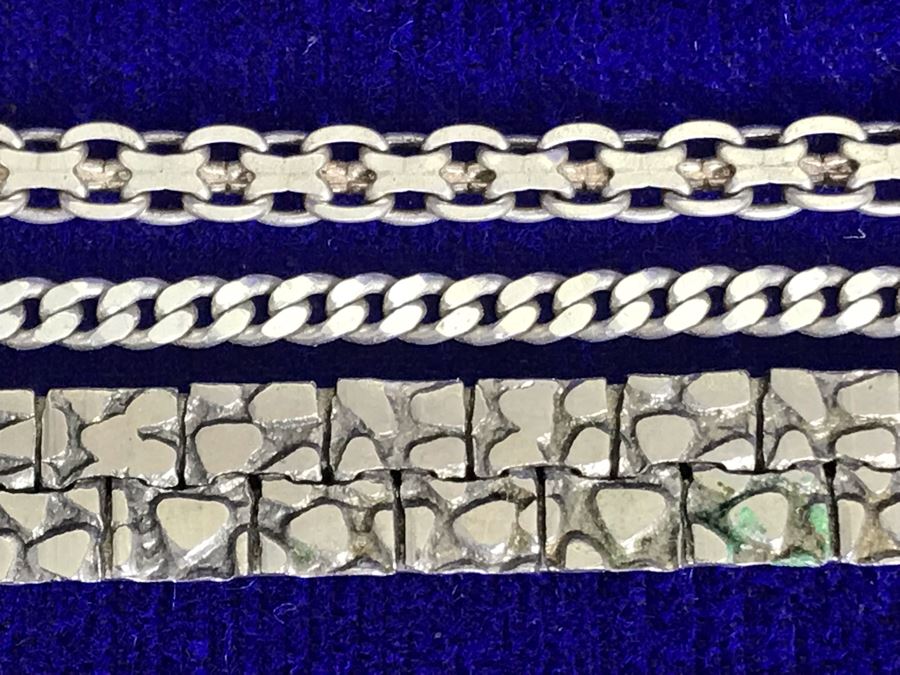 (3) Sterling Silver Bracelets 25.6g TW [Photo 7]