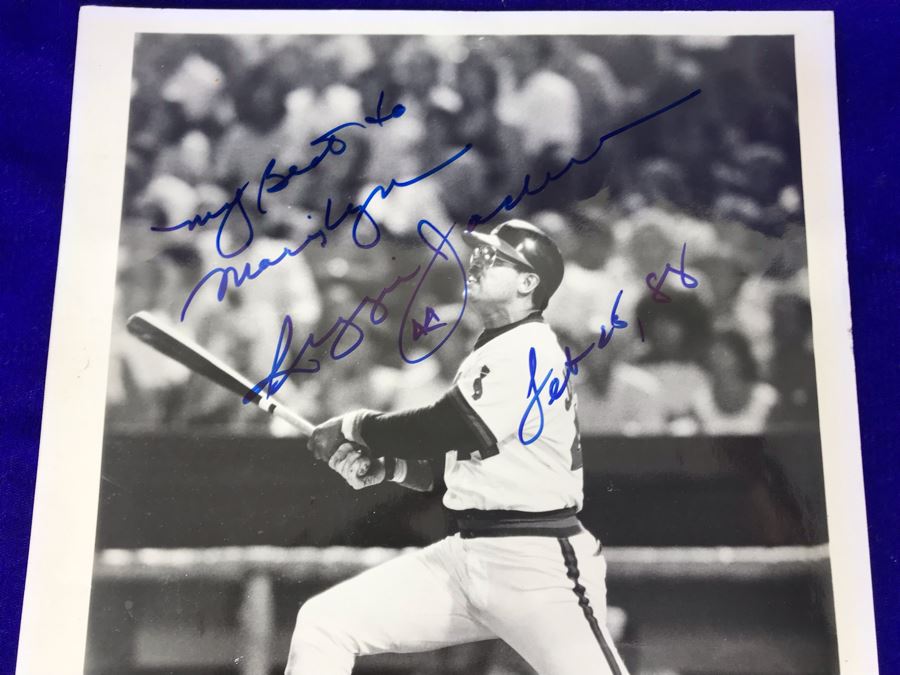 1988 Hand Signed Autograph Of Reggie Jackson 8 X 10 Photograph ...