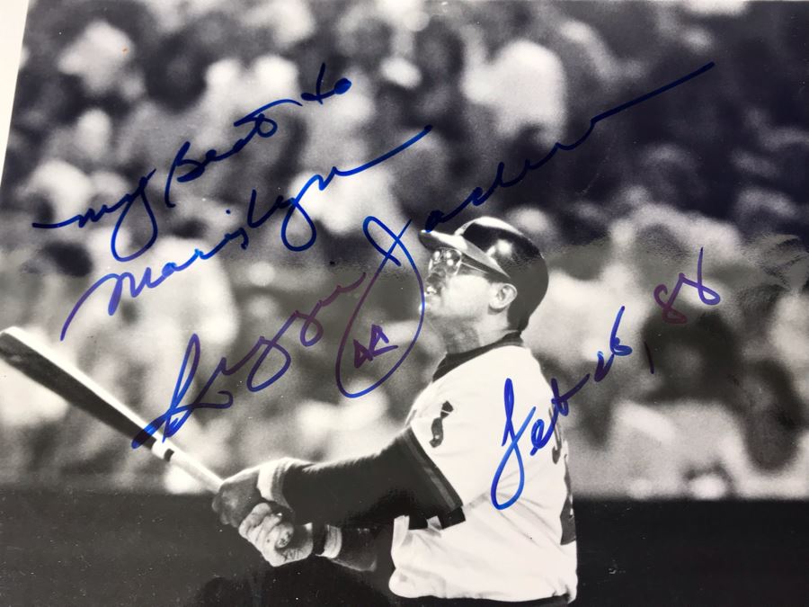 1988 Hand Signed Autograph Of Reggie Jackson 8 X 10 Photograph California Angels  [Photo 5]