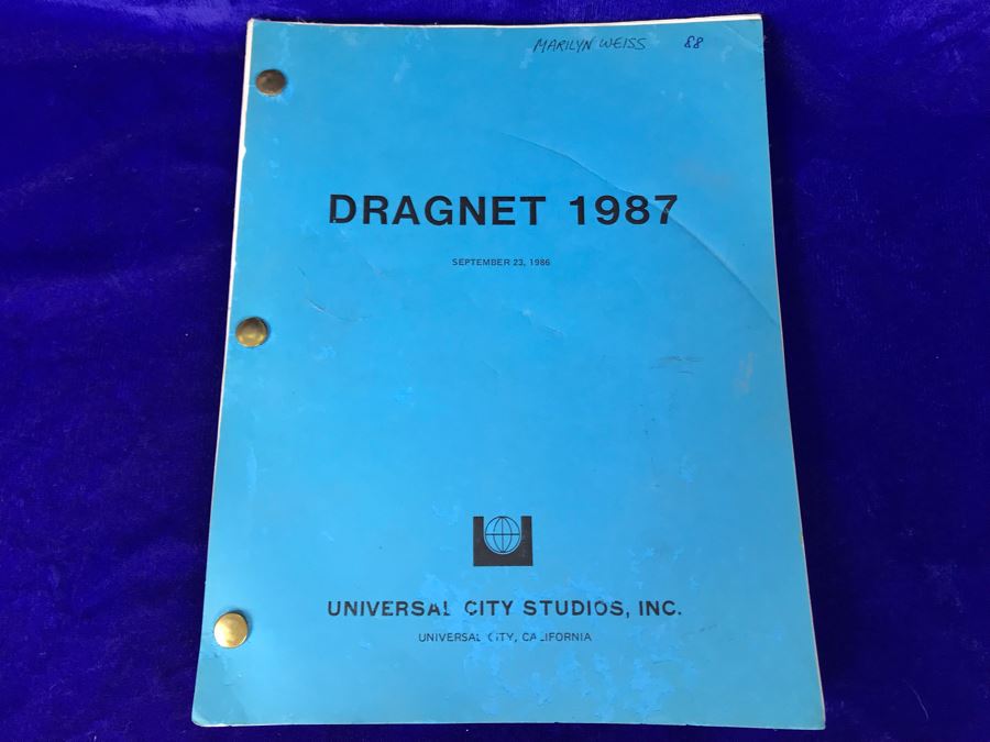 Vintage 1987 Dragnet Movie Script Universal City Studios, CA September 23, 1986 Final Revised Shooting Script [Photo 1]