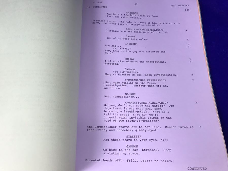 Vintage 1987 Dragnet Movie Script Universal City Studios, CA September 23, 1986 Final Revised Shooting Script [Photo 6]
