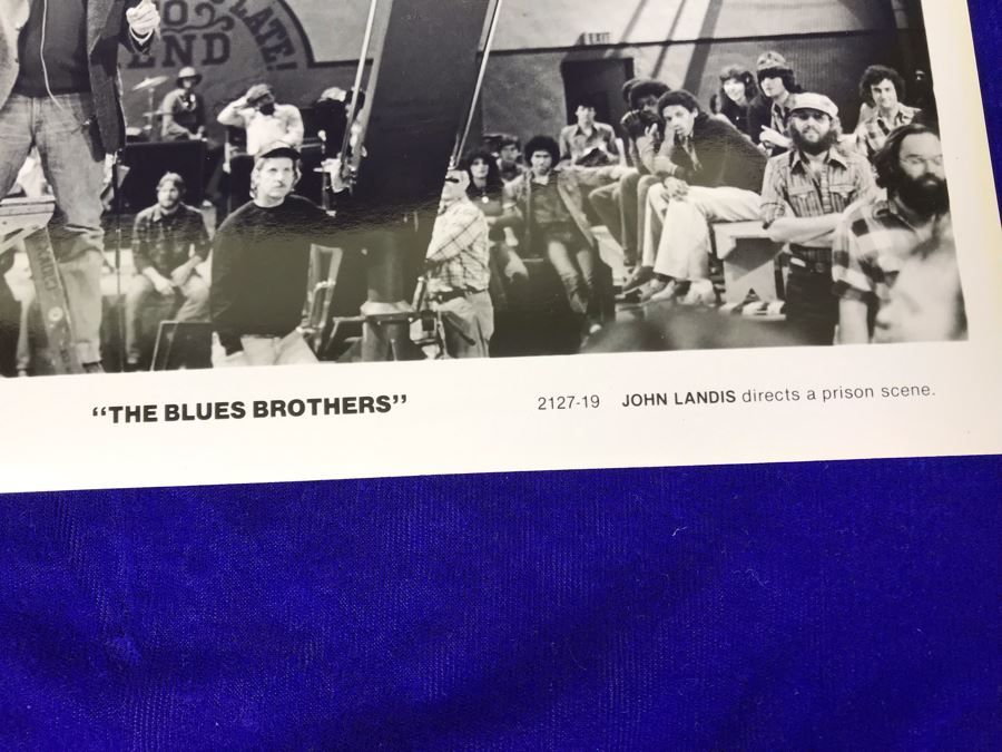 Vintage 1980 The Blues Brothers Movie Memorabilia 8 X 10 Photos John Landis Director Holding Up T-Shirt The Meanest Man In Hollywood L.A. Mag  [Photo 5]