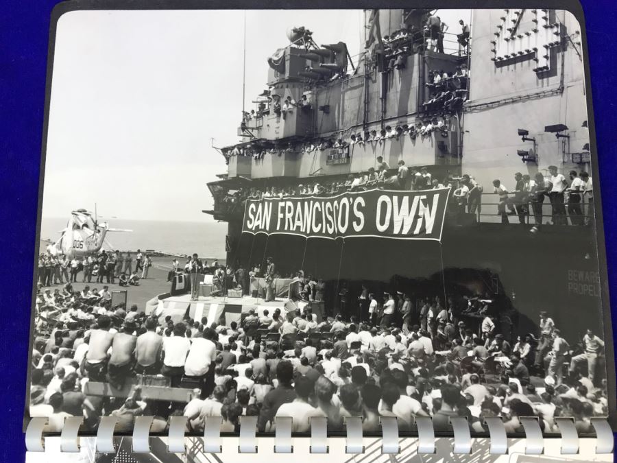 USS Coral Sea CVA-43 Capt W.H. Harris Yankee Station Mar-Apr 1972 US Navy Midway-Class Aircraft Carrier Ship Photos Book [Photo 4]
