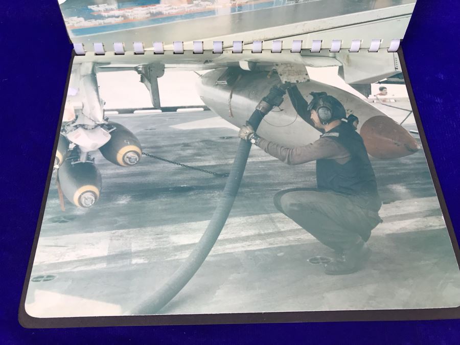 USS Coral Sea CVA-43 Capt W.H. Harris Yankee Station Mar-Apr 1972 US Navy Midway-Class Aircraft Carrier Ship Photos Book [Photo 11]