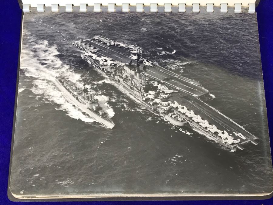 USS Coral Sea CVA-43 Capt W.H. Harris Yankee Station Dec 1971 US Navy Midway-Class Aircraft Carrier Ship Photos Book [Photo 3]