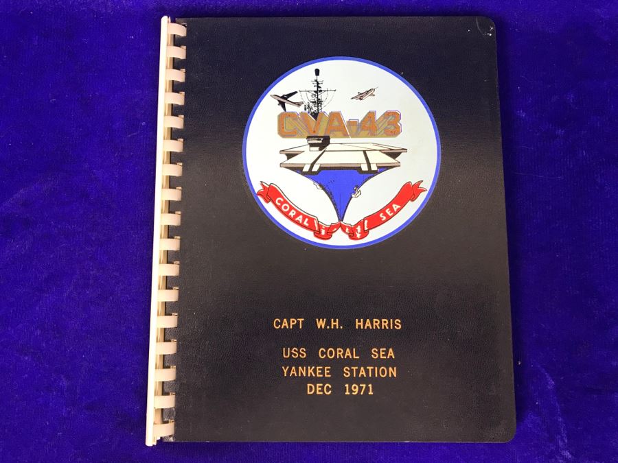 USS Coral Sea CVA-43 Capt W.H. Harris Yankee Station Dec 1971 US Navy Midway-Class Aircraft Carrier Ship Photos Book [Photo 2]