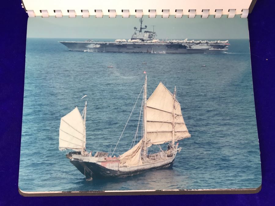 USS Coral Sea CVA-43 Capt W.H. Harris Yankee Station Jan 1972 US Navy Midway-Class Aircraft Carrier Ship Photos Book [Photo 3]