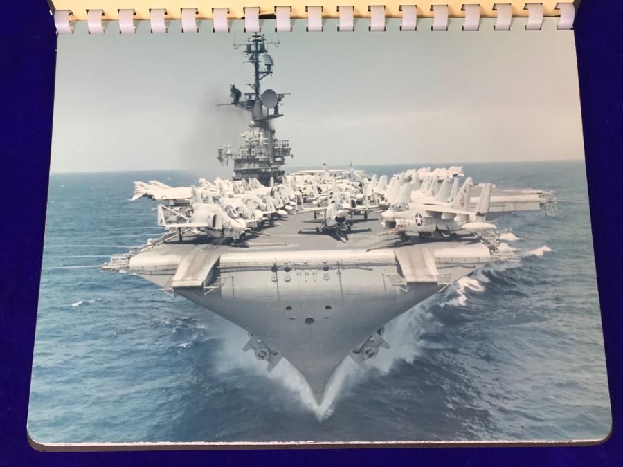 USS Coral Sea CVA-43 Capt W.H. Harris Yankee Station Sep 1971 US Navy Midway-Class Aircraft Carrier Ship Photos Book [Photo 3]
