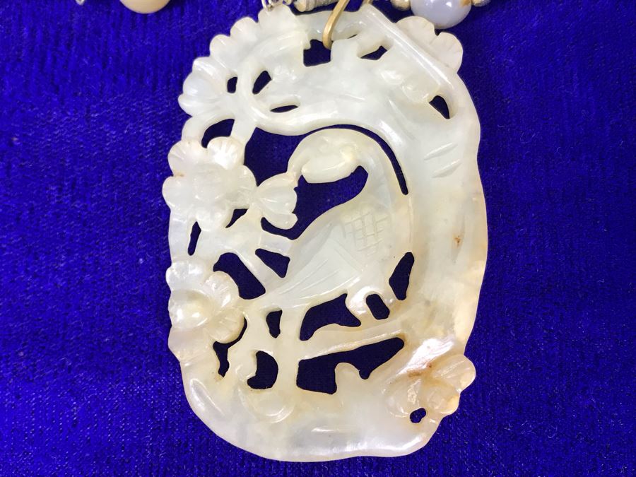 Carved Stone Necklace