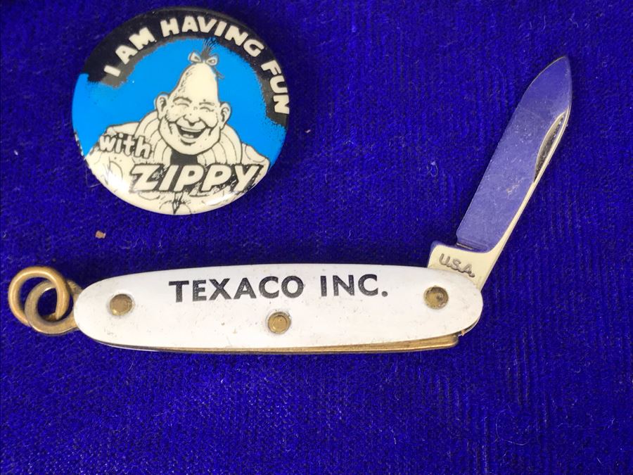 Michael Jackson King Of Pop Pin, Collectible Buttons: MTV Beavis And Butt-Head, Madonna, Blues Brothers And Texaco Pocket Watch [Photo 8]