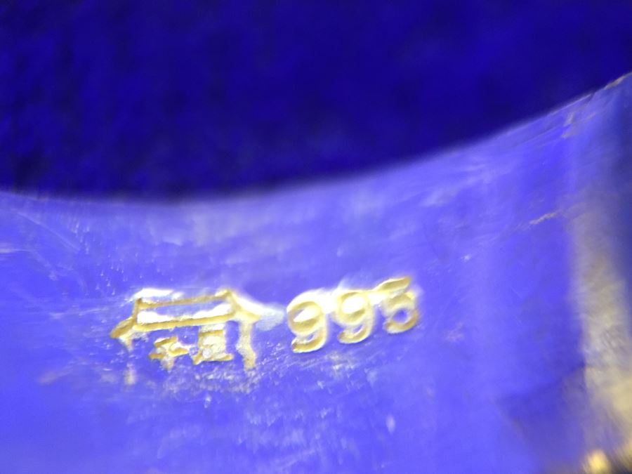 JUST ADDED - 24K 995 Gold Signed Asian Ring Size 6 Heavy 7.9g [Photo 16]