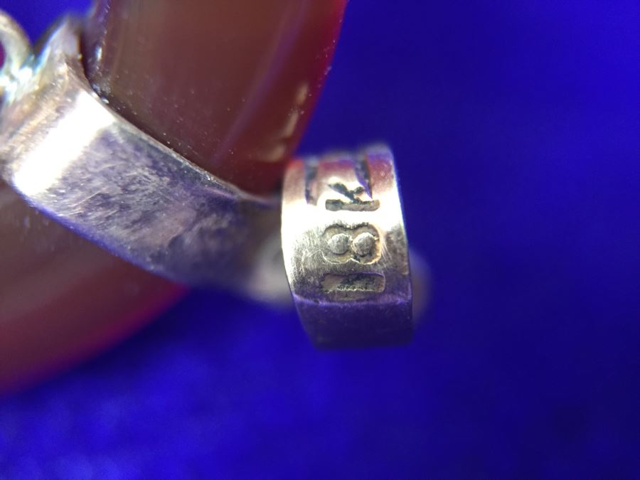 JUST ADDED - Various Pendants And Rings Including Carved Jade Pendants Some With 18K Gold Bales [Photo 10]