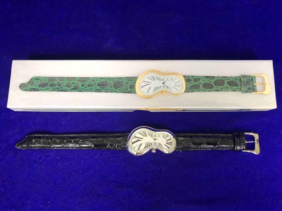 JUST ADDED - New Softwatch By Exaequo Salvador Dali Inspired Melting Time Watch In Box [Photo 2]