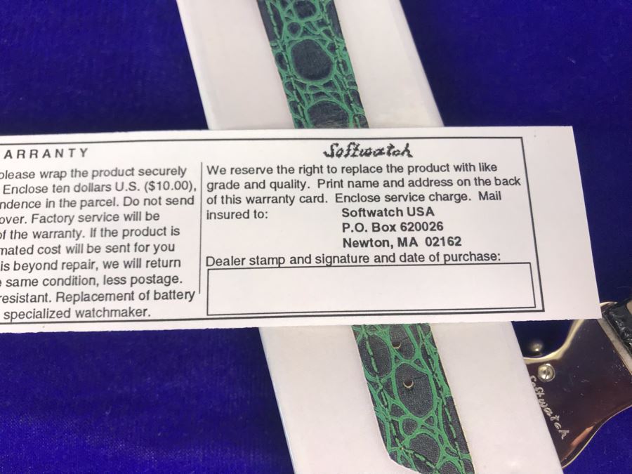 JUST ADDED - New Softwatch By Exaequo Salvador Dali Inspired Melting Time Watch In Box [Photo 10]