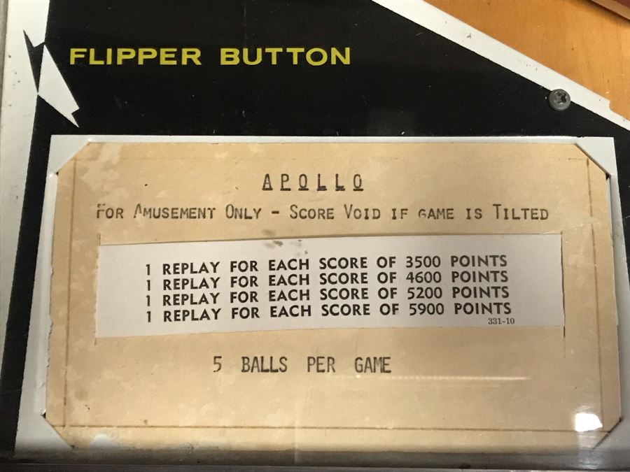 Rare 1967 Williams Apollo Pinball Machine Working - Man On Moon Race To Space Era - See Photos [Photo 18]