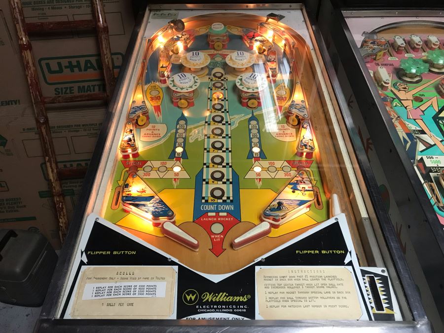 Rare 1967 Williams Apollo Pinball Machine Working - Man On Moon Race To Space Era - See Photos [Photo 21]
