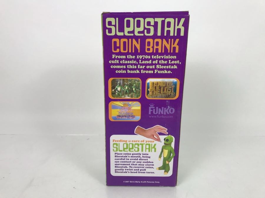 Signed New In Box Funko Sleestak Coin Bank From Land Of The Lost Signed By Sid and Marty Krofft [Photo 10]