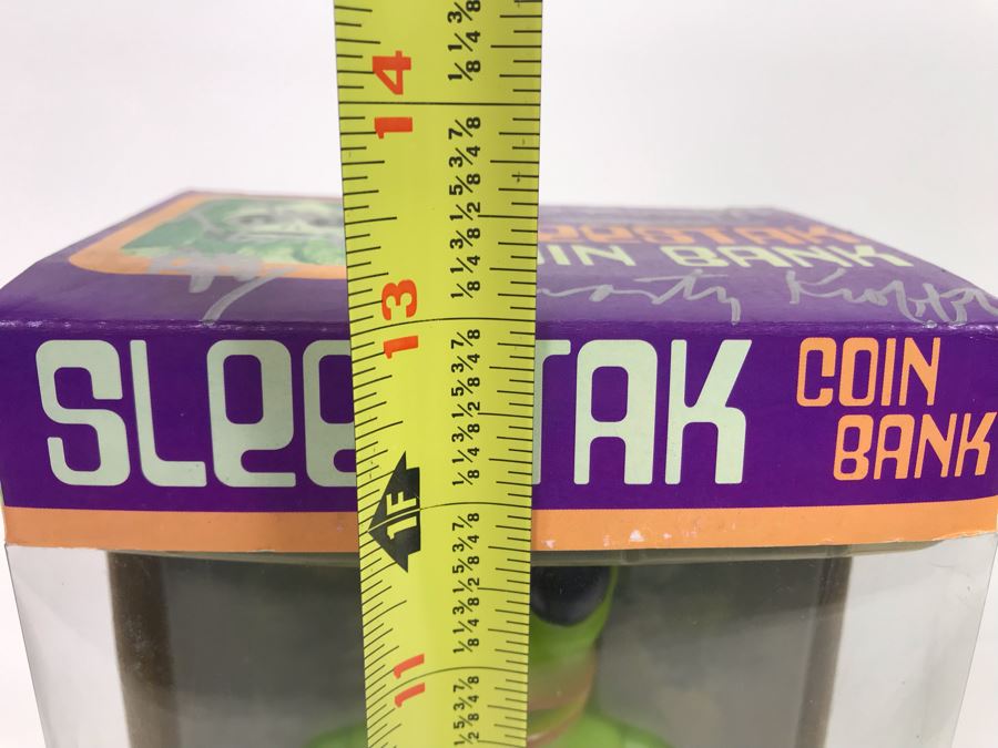 Signed New In Box Funko Sleestak Coin Bank From Land Of The Lost Signed By Sid and Marty Krofft [Photo 12]