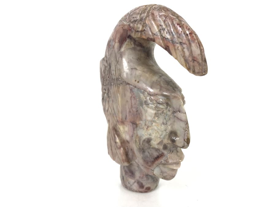 Carved Marble Stone Figure Head Sculpture 6.5'H X 4'W [Photo 6]