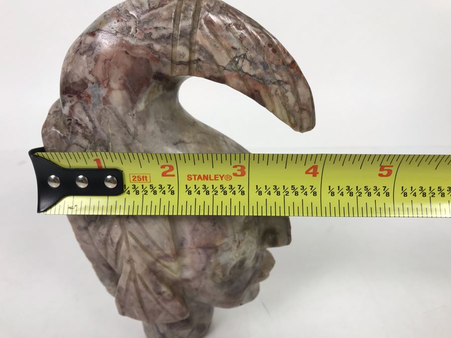 Carved Marble Stone Figure Head Sculpture 6.5'H X 4'W [Photo 9]