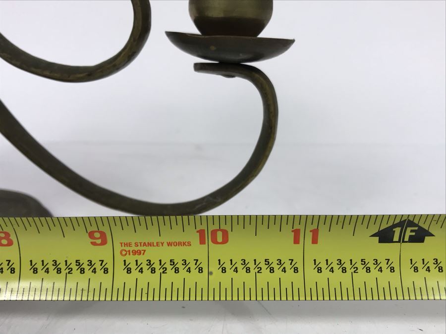 Vintage Brass Candelabra With Old Brass Horse Drawn Cart Toy [Photo 20]