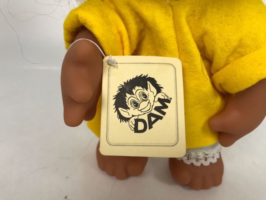 Vintage DAM Troll Doll By Thomas Dam From Denmark Troll Company Classic Girl No. 6045 With Tags 9'H [Photo 4]