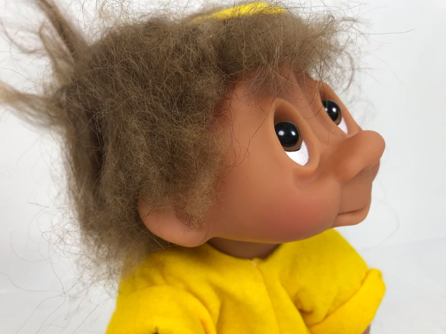 Vintage DAM Troll Doll By Thomas Dam From Denmark Troll Company Classic Girl No. 6045 With Tags 9'H [Photo 6]