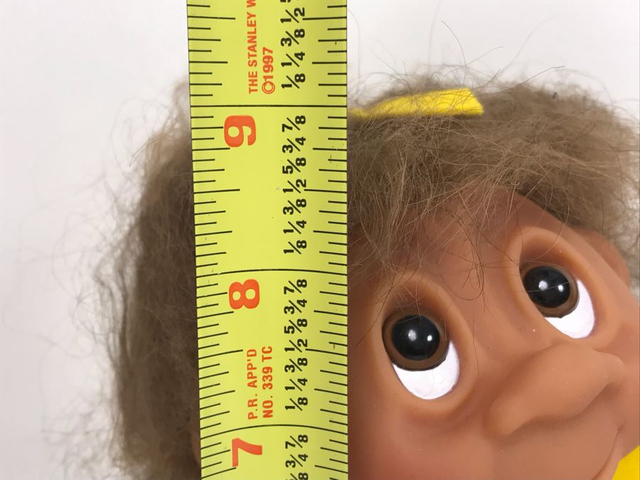 Vintage DAM Troll Doll By Thomas Dam From Denmark Troll Company Classic Girl No. 6045 With Tags 9'H [Photo 12]