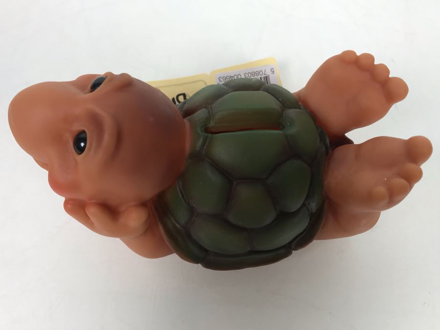 Vintage DAM Troll Doll By Thomas Dam From Denmark Troll Company Skildpadde No. 466 With Tags 6'L [Photo 6]