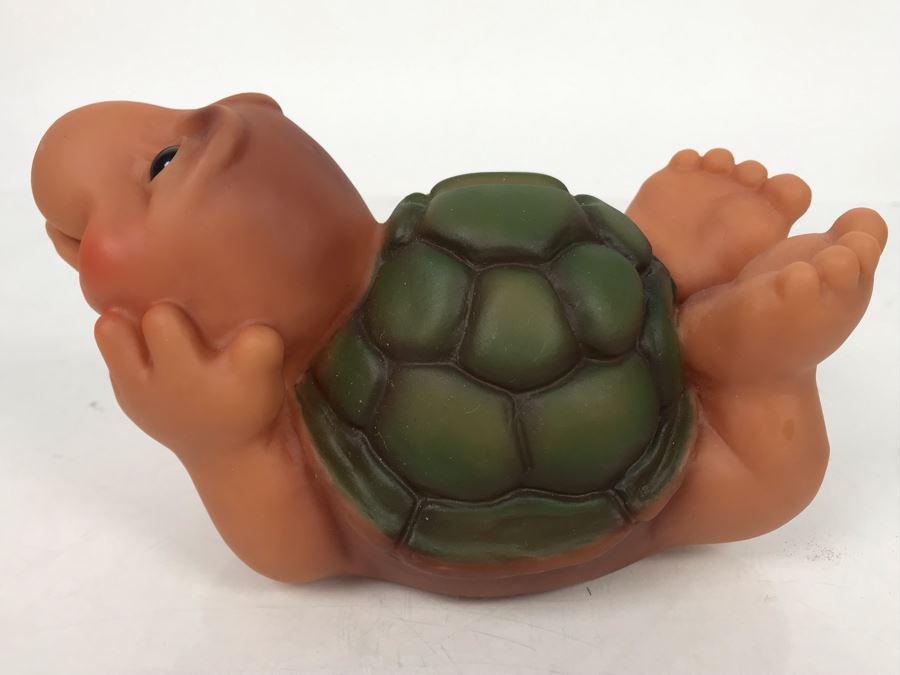 Vintage DAM Troll Doll By Thomas Dam From Denmark Troll Company Skildpadde No. 466 With Tags 6'L [Photo 5]