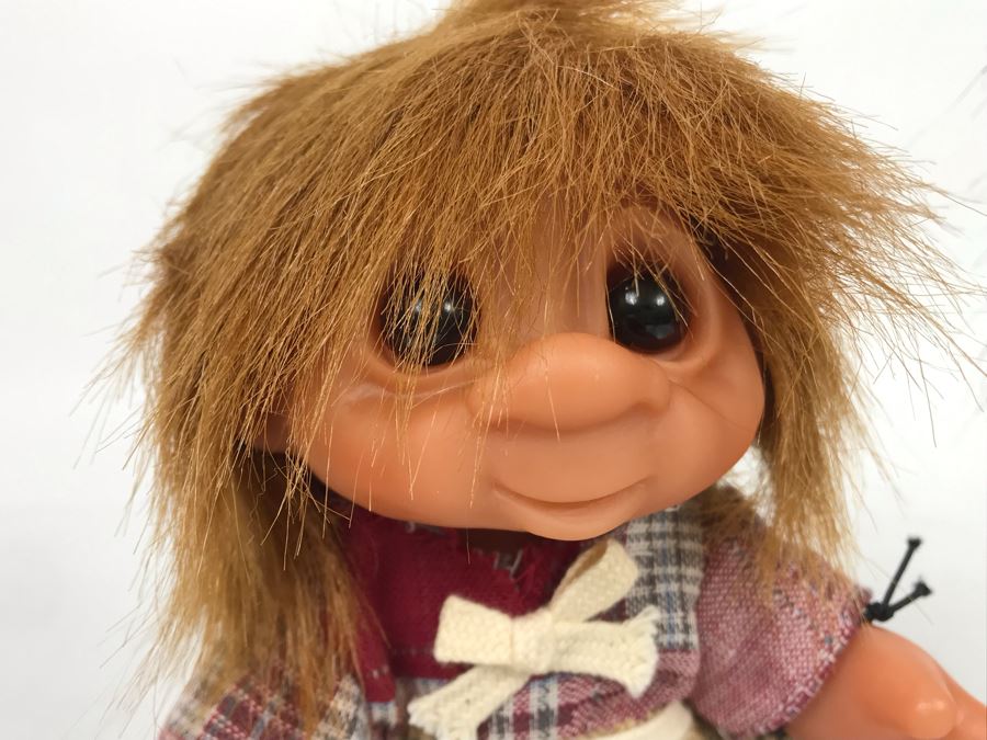 (3) Vintage DAM Troll Dolls By Thomas Dam From Denmark Troll Company (1) 9'H (2) 7'H [Photo 18]