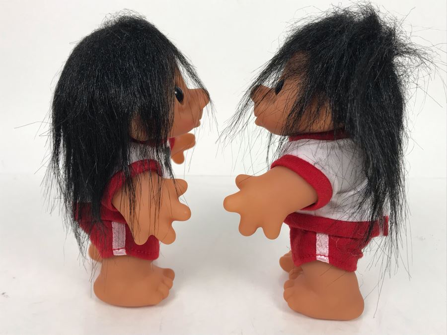 Pair Of Vintage DAM Troll Dolls By Thomas Dam From Denmark Troll Company 6'H [Photo 4]