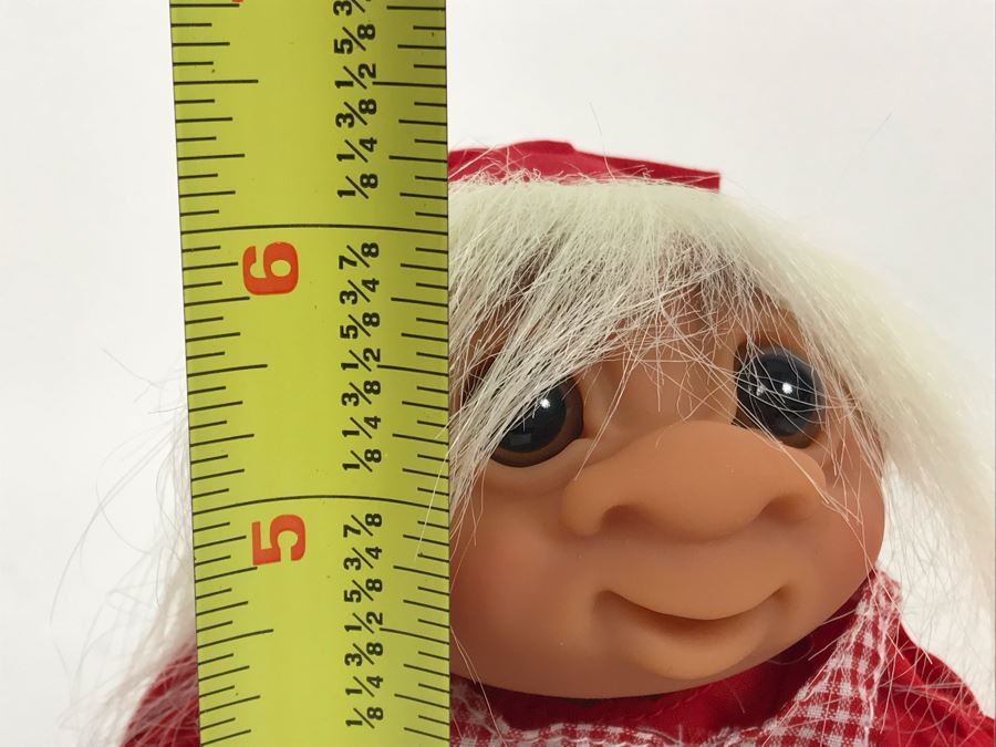 Pair Of Vintage DAM Troll Dolls By Thomas Dam From Denmark Troll Company Nisse Pige No. 25024 6'H [Photo 10]