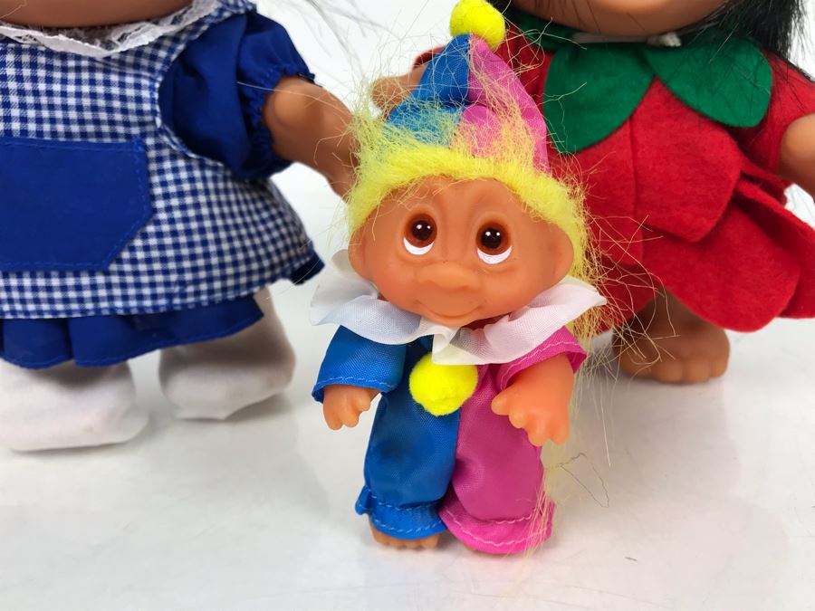 (3) Vintage DAM Troll Dolls By Thomas Dam From Denmark Troll Company Pigetrold No. 2545 [Photo 4]