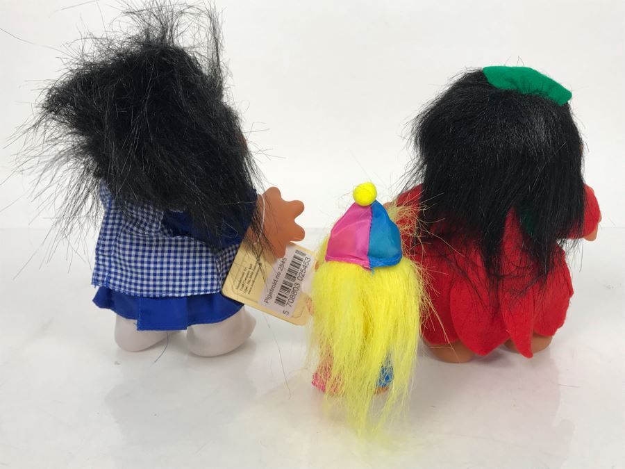 (3) Vintage DAM Troll Dolls By Thomas Dam From Denmark Troll Company Pigetrold No. 2545 [Photo 7]
