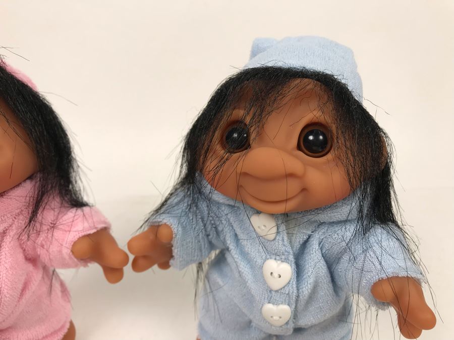 (6) Vintage DAM Troll Dolls By Thomas Dam From Denmark Troll Company (2) 6'H (4) 3'H [Photo 8]