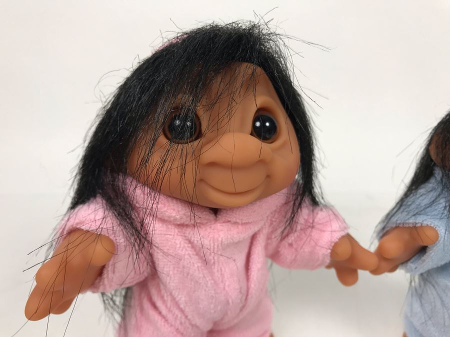 (6) Vintage DAM Troll Dolls By Thomas Dam From Denmark Troll Company (2) 6'H (4) 3'H [Photo 9]