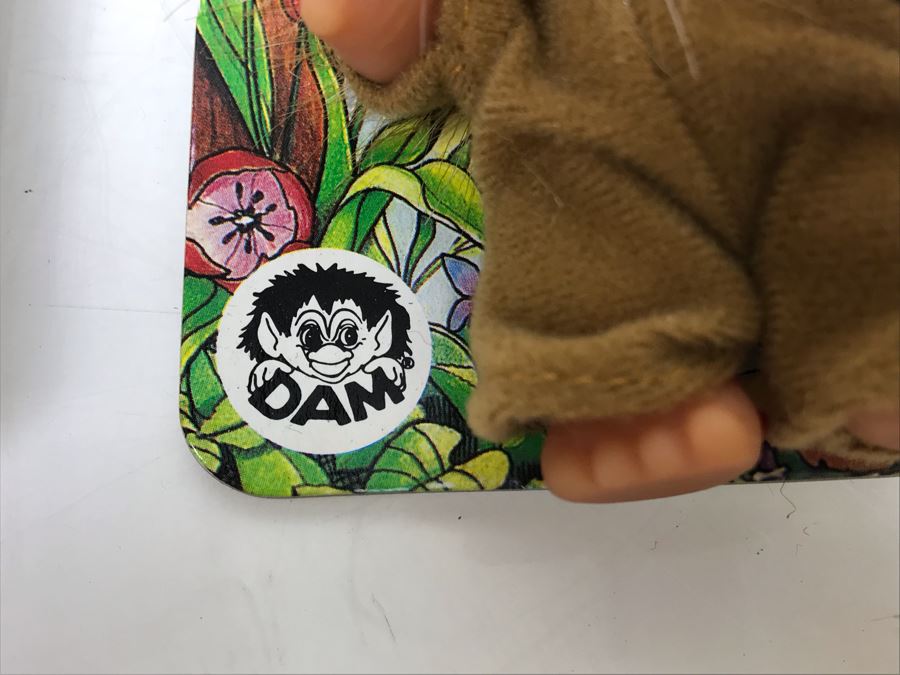 (5) Vintage DAM Troll Dolls On Cards By Thomas Dam From Denmark Troll Company [Photo 4]