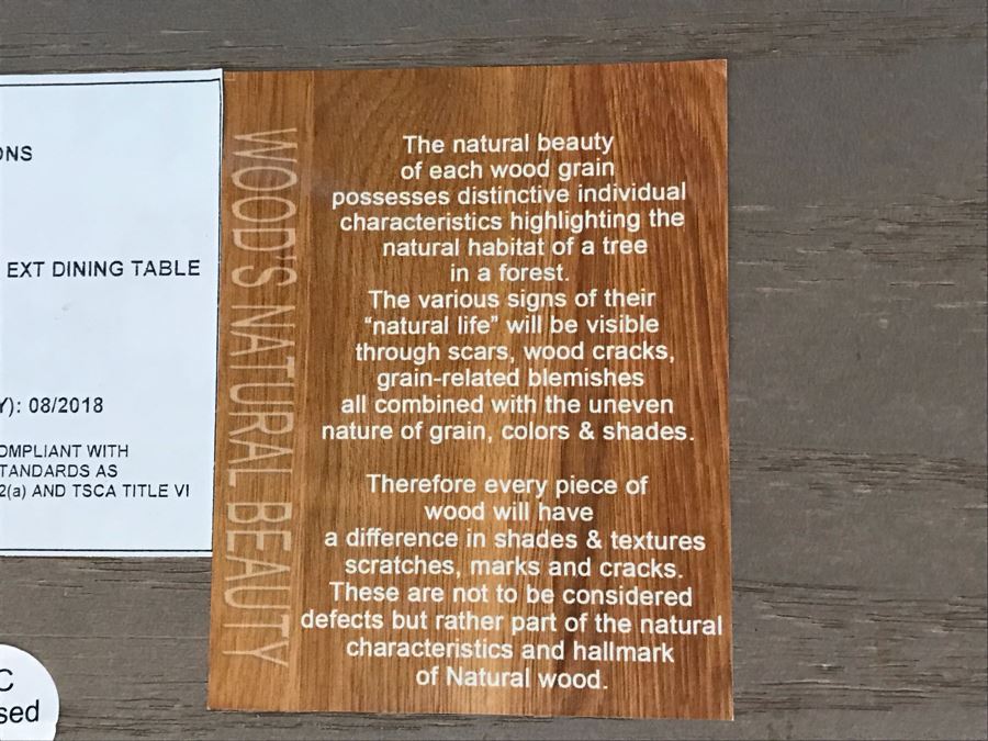 Orient Express Traditions Wooden Hudson Ext Dining Table With (6) Tufted Dining Chairs And (2) Blue Wingback Tufted Chairs 110.5L X 39.5W X 30.5H (W/O Leaves 62.5L) - See Photos [Photo 15]