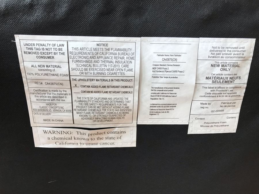 Orient Express Traditions Wooden Hudson Ext Dining Table With (6) Tufted Dining Chairs And (2) Blue Wingback Tufted Chairs 110.5L X 39.5W X 30.5H (W/O Leaves 62.5L) - See Photos [Photo 21]