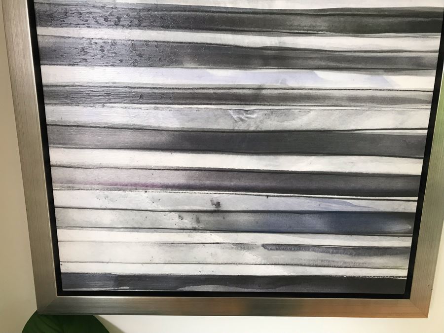 Pair Of Borderlines V Canvas Prints With Wooden Silvered Frame 24 X 30 [Photo 4]