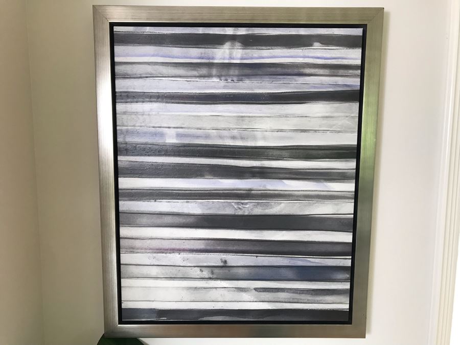 Pair Of Borderlines V Canvas Prints With Wooden Silvered Frame 24 X 30 [Photo 2]