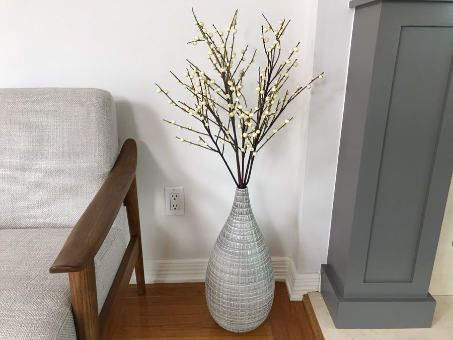 Decorative Vase With Faux Plants [Photo 1]